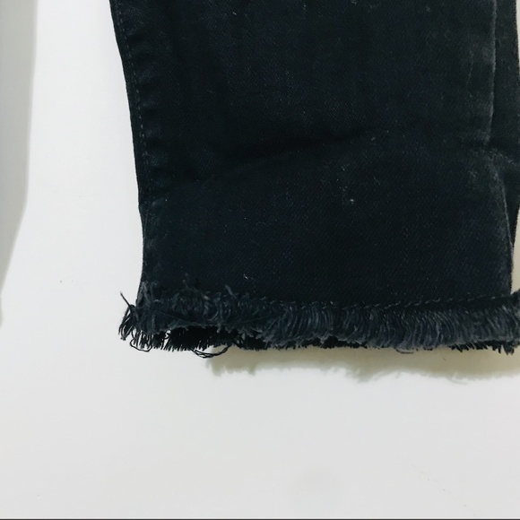 Joe Fresh black denim distressed legging jeans size 30 - Picture 3 of 7